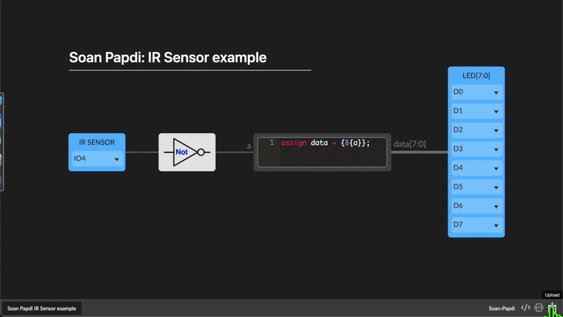 IR sensor example on GPIO pin IR sensor example
